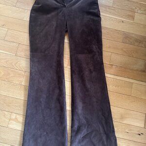 Suede pants